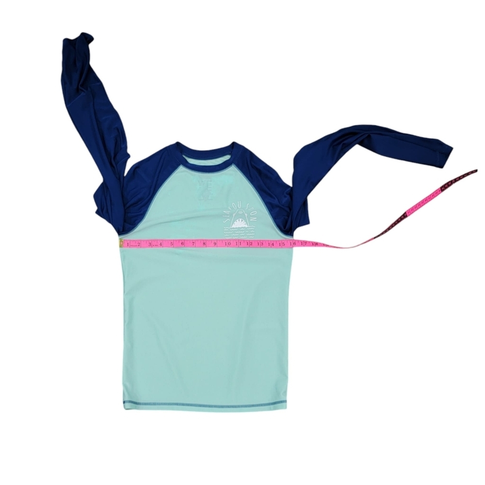 (B) Blue/Blue Swim Shirt - Picture 5 of 7